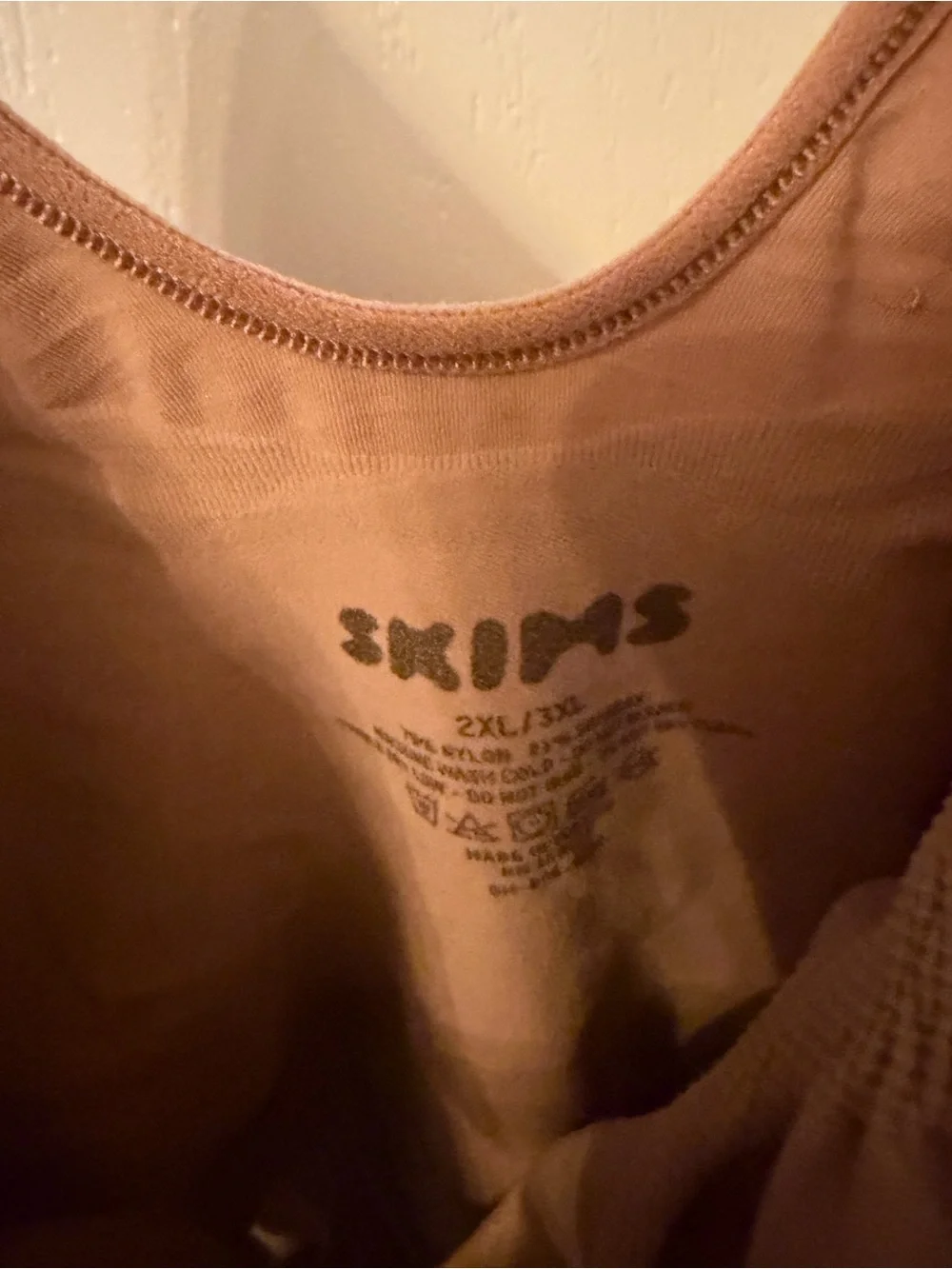 SKIMS One-Piece Shapewear in Camel